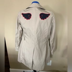 Supernatural femme Castiel cosplay trench coat jacket and tie with Angel wings